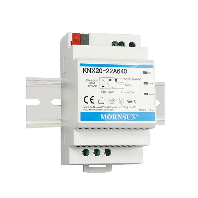 MORNSUN KNX20-22A640 — DIN Rail Power Supply of AC/DC Converter