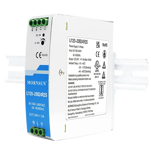 MORNSUN LI120-20B12R2S — AC/DC Converter 1-phase Metal case (75-960W)
