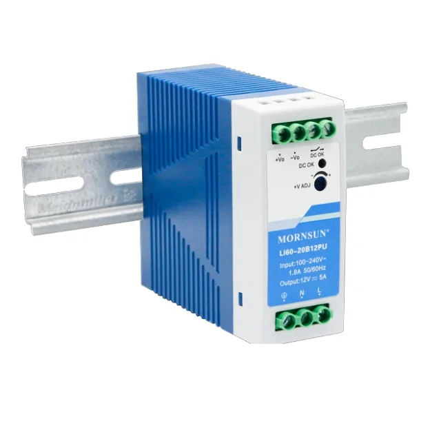 MORNSUN LI60-20B05PU — DIN Rail Power Supply of AC/DC Converter