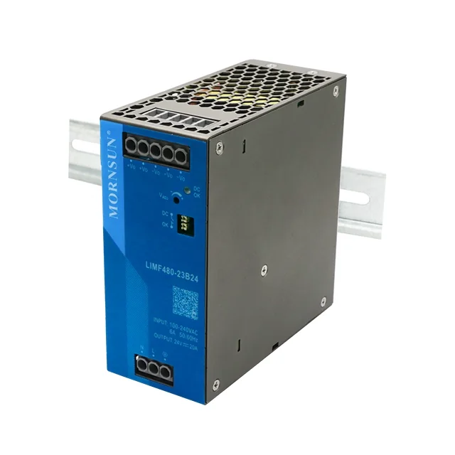 MORNSUN LIMF480-23B24 480 W DIN rail power supply, 24 VDC / 20A